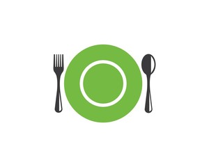 fork,knife logo vector illustration