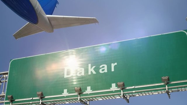 Airplane Take off Dakar