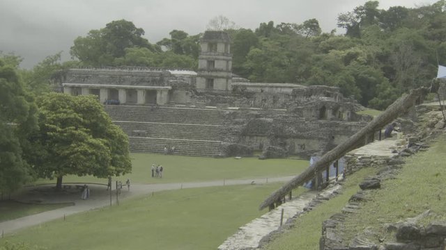 Panning Across Ancient Mexican Ruins