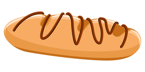 Isolated sweet bread icon