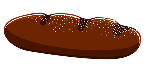 Isolated sweet bread icon