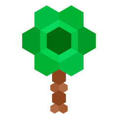 Obraz premium Isolated abstract tree icon