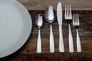 table setting silverware