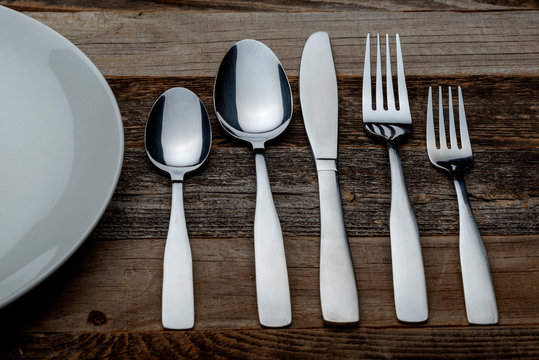 table setting silverware