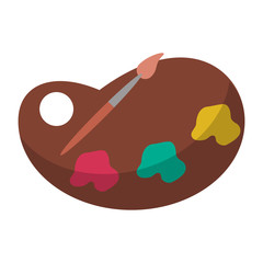 Paint and brush palette