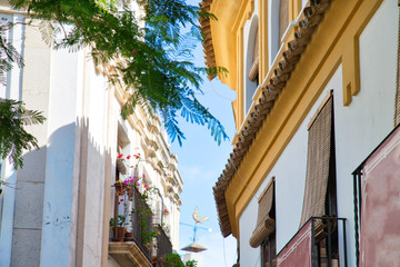 Fototapeta na wymiar Cordoba streets on a sunny day in historic city center
