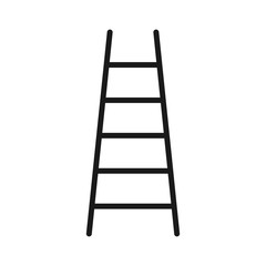fire ladder. minimal thin line web icon. simple vector illustration outline. concept for infographic, website or app