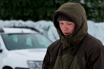 Portrait of a fitter in a green jacket