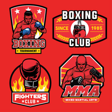boxing badge set