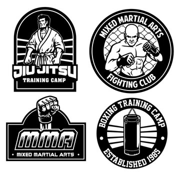 mma training camp badge design