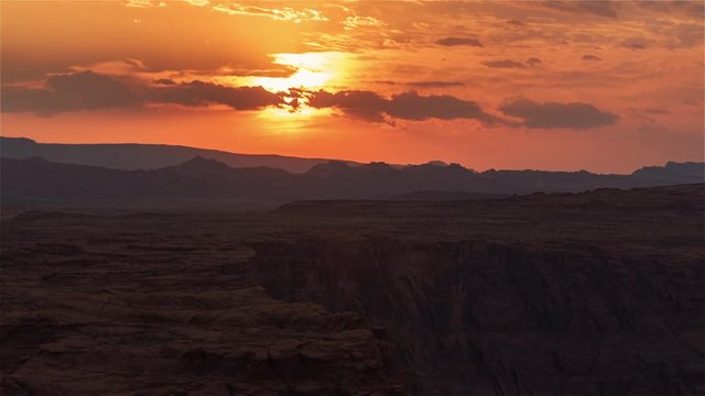 4K Timelapse Sequence of Horseshoe Bend, USA - Closeup sunset from the iconic American site
