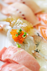 sushi on plate