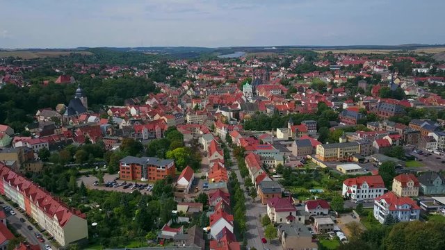 Aerial view of Lutherstadt Eisleben, Mansfelder Land, Saxony-Anhalt, Germany