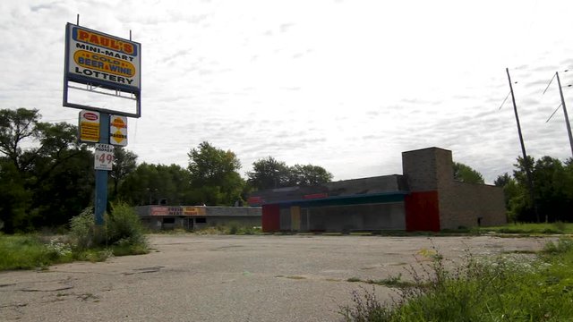 Abandonded Mini Mart In A Ghost Town