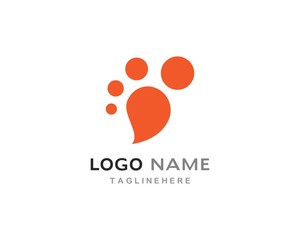 Paw logo vector