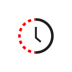 Clock icon Vector illustration, EPS10.