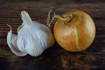 onion and garlic