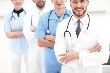 Fototapeta premium closeup.a group of doctors.