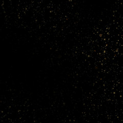 Fototapeta premium Glitter threads of curtain backdrop on black. Sparkling of shimmering light blurs. Gold particles lines rain. Fashion strass drops with shiny sequins. Christmas and New Year effect. EPS 10