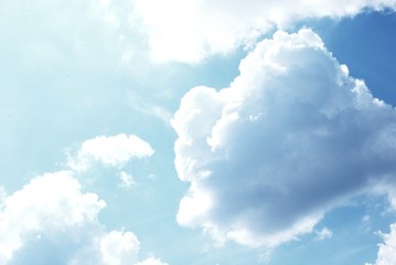 Blue sky with cloud background. 