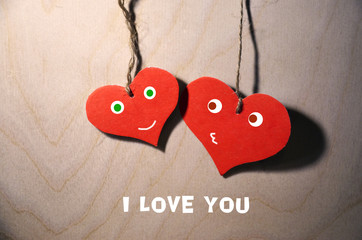 valentines day card with heart