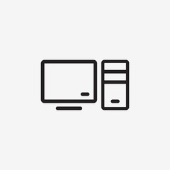 Computer PC icon.Vector illustration.