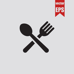 Lunch icon.Vector illustration.