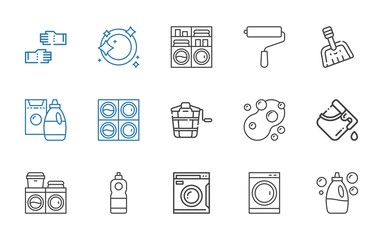housework icons set