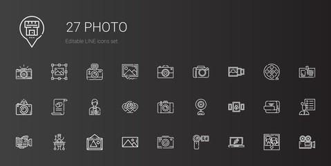 photo icons set