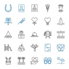 holiday icons set