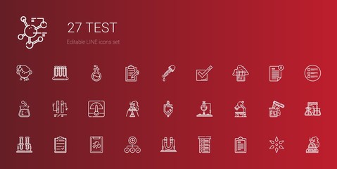 test icons set