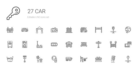car icons set