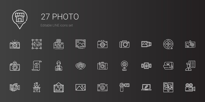 photo icons set
