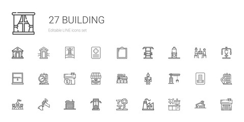 building icons set