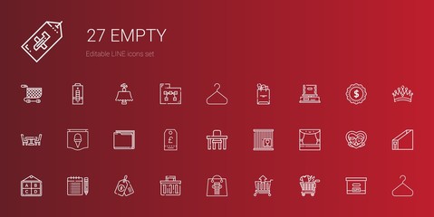 empty icons set