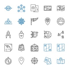 location icons set