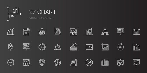 chart icons set