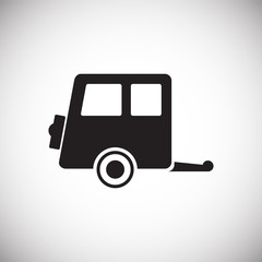 Camper icon on white background for graphic and web design, Modern simple vector sign. Internet concept. Trendy symbol for website design web button or mobile app