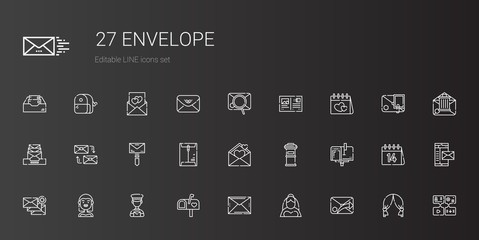 envelope icons set