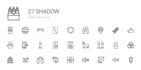 shadow icons set