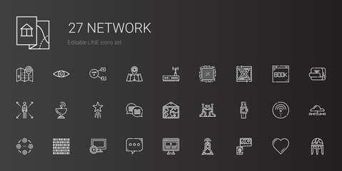 network icons set