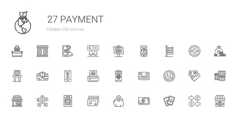 payment icons set