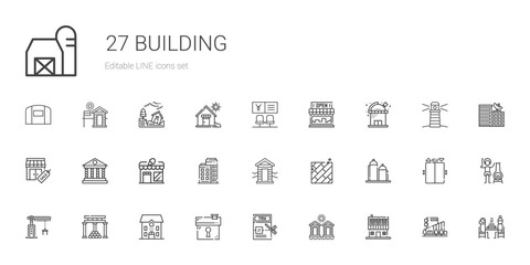 building icons set
