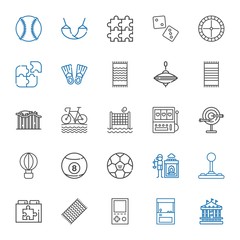 leisure icons set