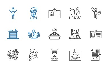 worker icons set