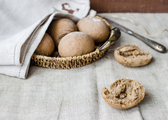 Homemade rolls. Healthy food