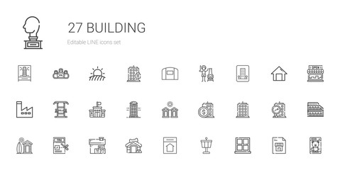 building icons set