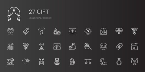 gift icons set