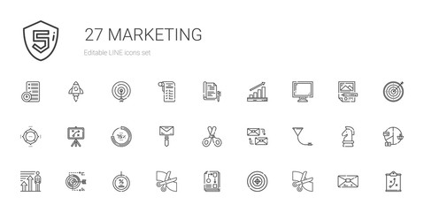 marketing icons set