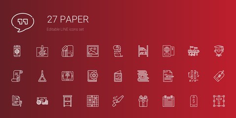 paper icons set